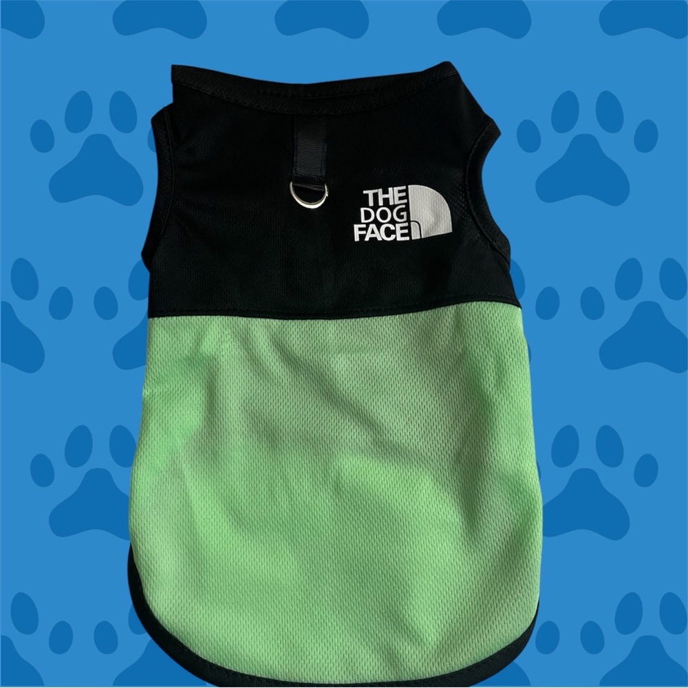 Black and Green light weight Dog Vest